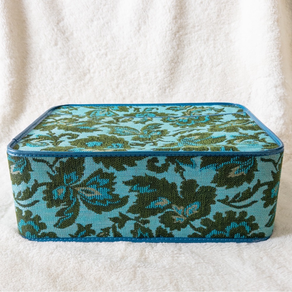 Floral Blue and Green Women's Bag - Picture 5 of 9